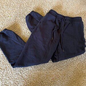 Uniqlo Drawstring Cotton Jogger Sweatpants Black S